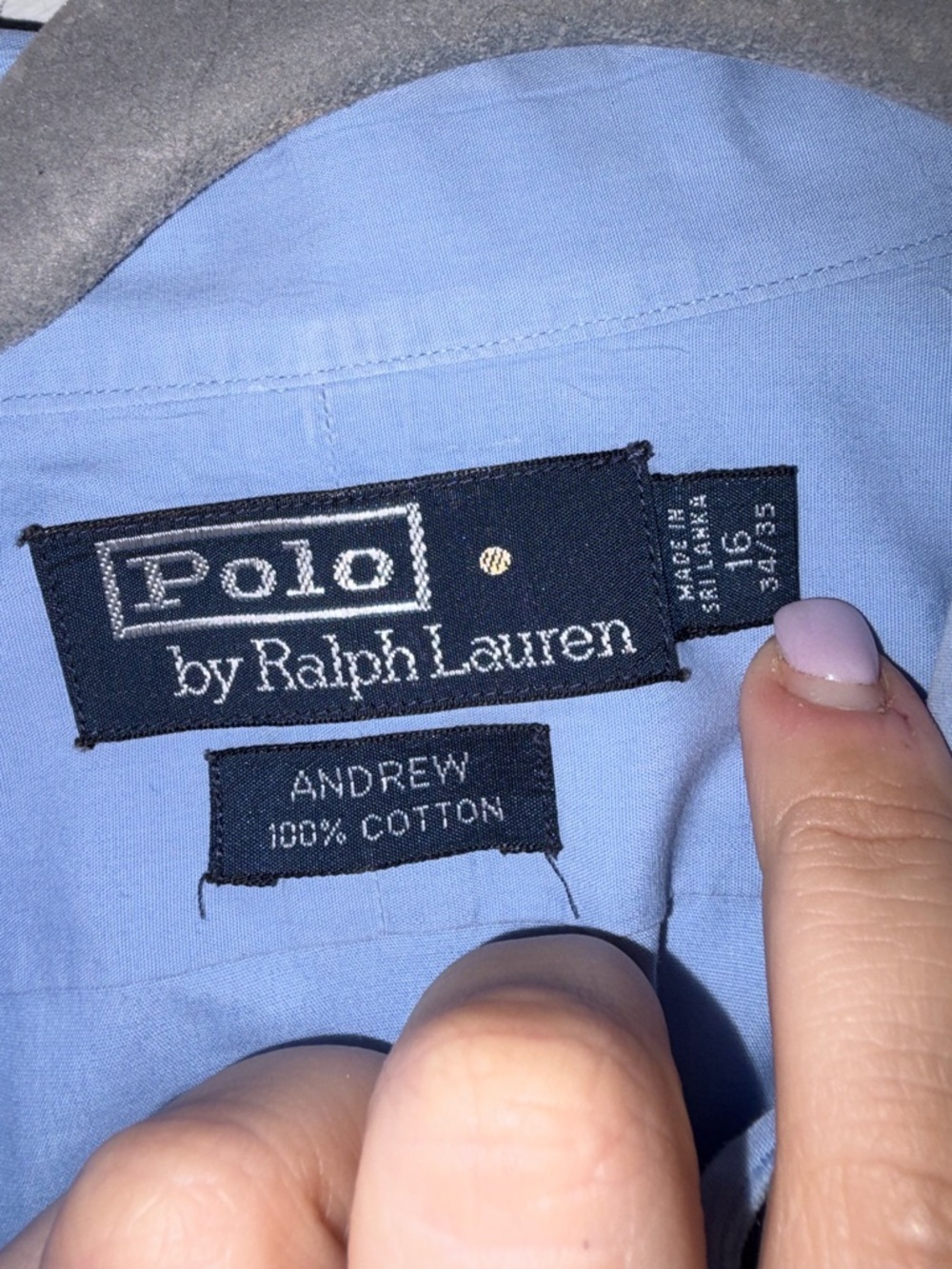 Polo by Ralph Lauren Men's Light Blue Dress Shirt - Picture 2 of 4